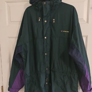 Vintage Stearns "Dry Wear" Green Rain Jacket Mens XXL